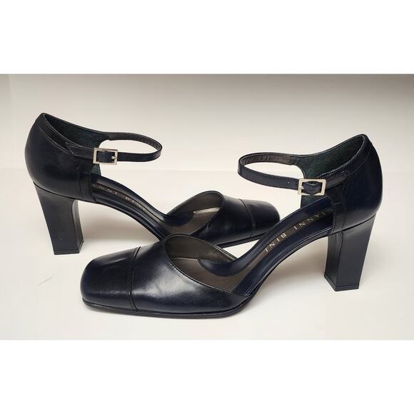 Gianni Bini Brody Navy Blue D'Orsay Slingback Pump Heel Dress Shoes Size 9M - Picture 9 of 12
